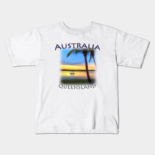 Australia - Queensland, Noosa River at Sunset Kids T-Shirt